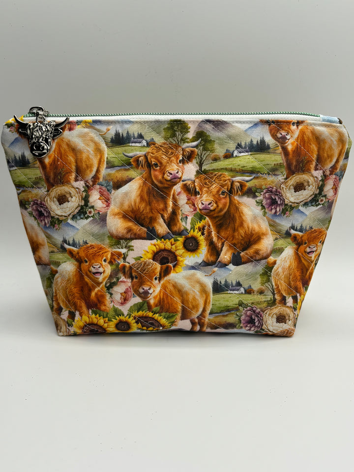 All Purpose Pouch - West Highlander Cow