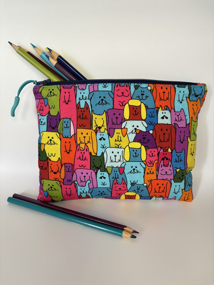 Everyday Pouch - Multi-Coloured Dogs