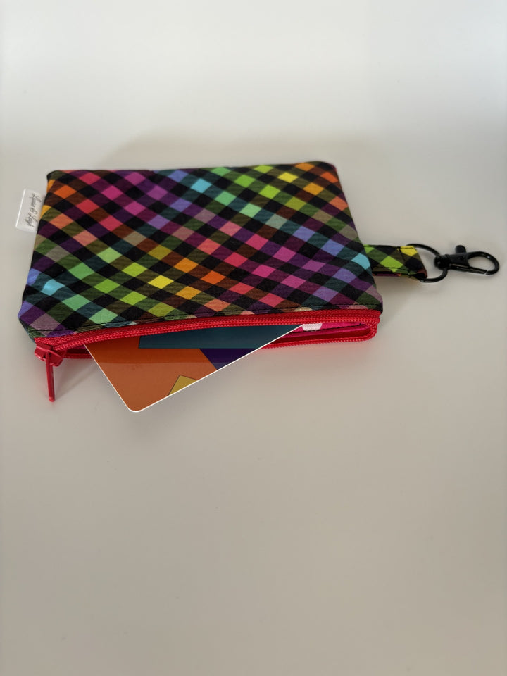 Petite Pouch - Multi-Coloured Check