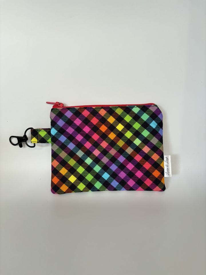 Petite Pouch - Multi-Coloured Check